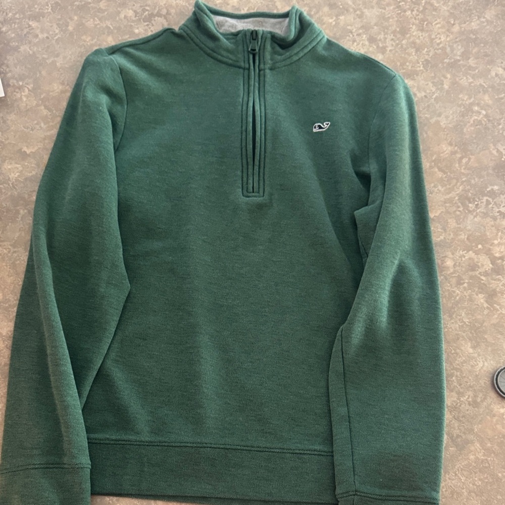Boy’s Green Half-Zip Sweater